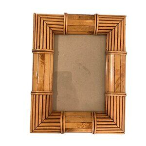 Vintage Sicuro Bamboo Picture Frame 5x7
